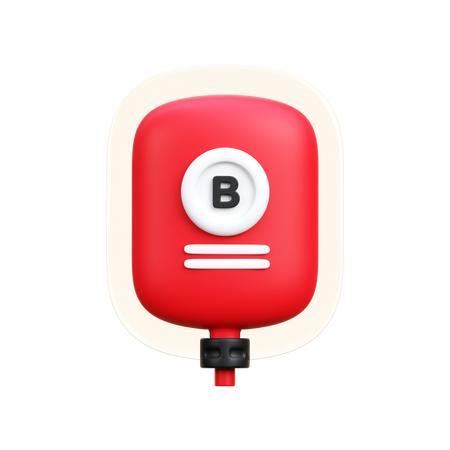 Groupe sanguin B  3D Icon