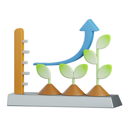 Grow Plant  3D Icon