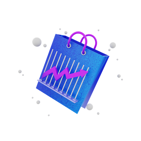 Grow Shopping  3D Icon