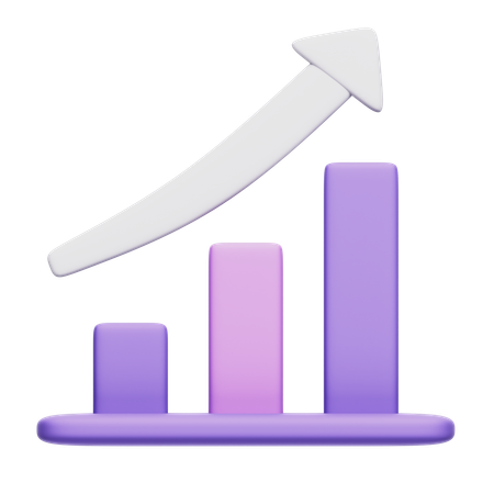 Growing Chart  3D Icon