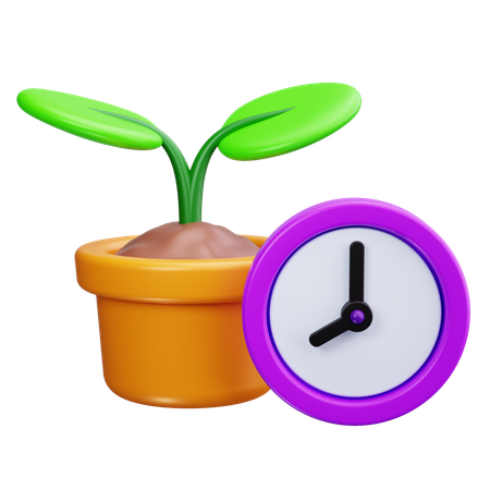 Growing plant  3D Icon