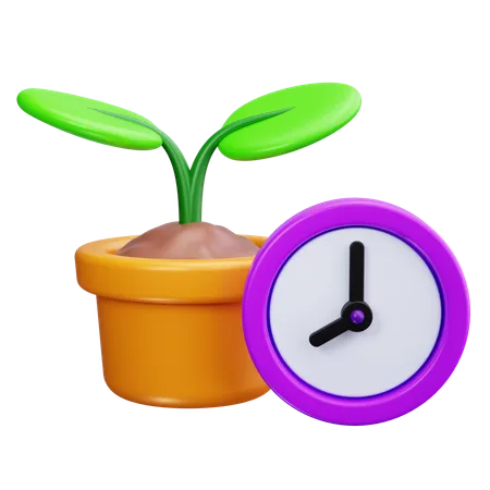 Growing plant  3D Icon