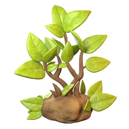 Growing Plant  3D Icon