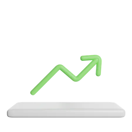 Growth Business Chart 3D Icon