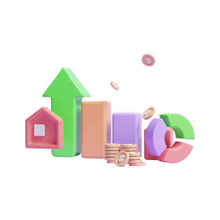 Growth  3D Icon