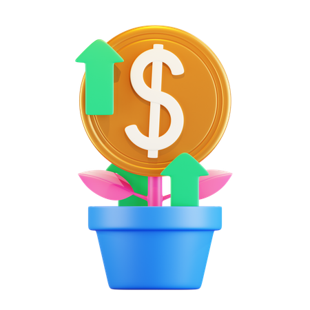 Growth  3D Icon