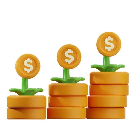Growth  3D Icon