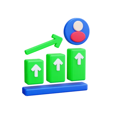 Growth  3D Icon