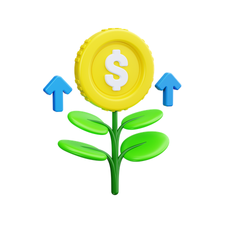 Growth  3D Icon