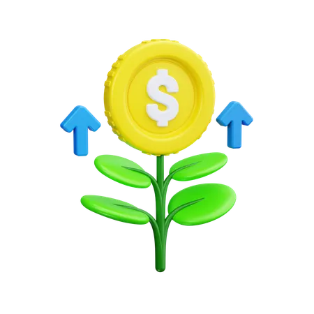 Growth  3D Icon