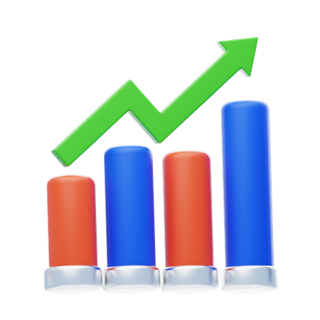 Growth Analysis  3D Icon