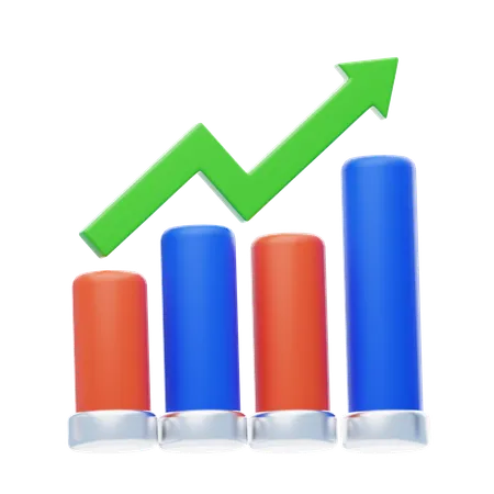 Growth Analysis  3D Icon