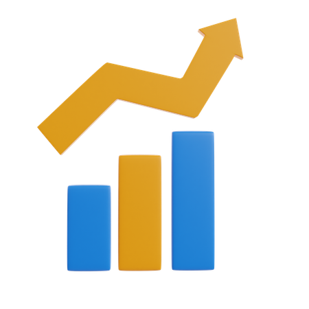 Growth Analysis  3D Icon