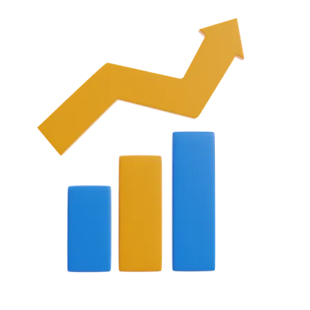 Growth Analysis  3D Icon