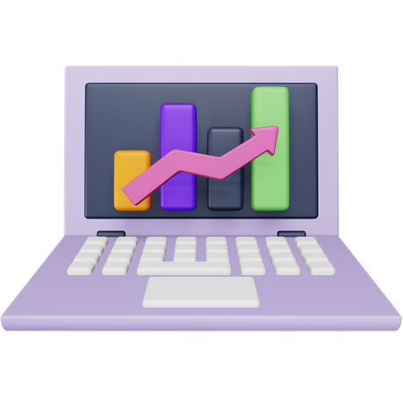 Growth Analysis  3D Icon