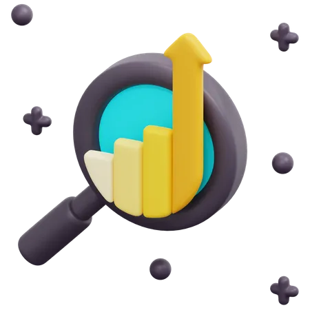 Growth Analysis  3D Icon