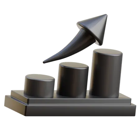 Growth Analysis  3D Icon
