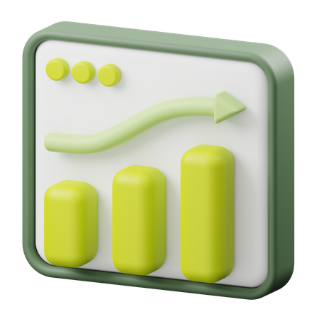 Growth Analysis  3D Icon