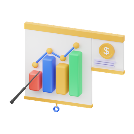 Growth Analysis  3D Icon