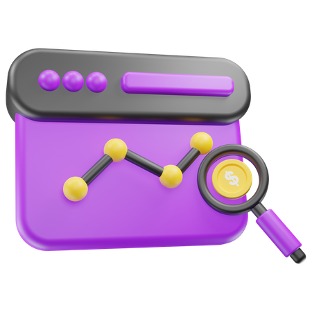 Growth Analysis  3D Icon