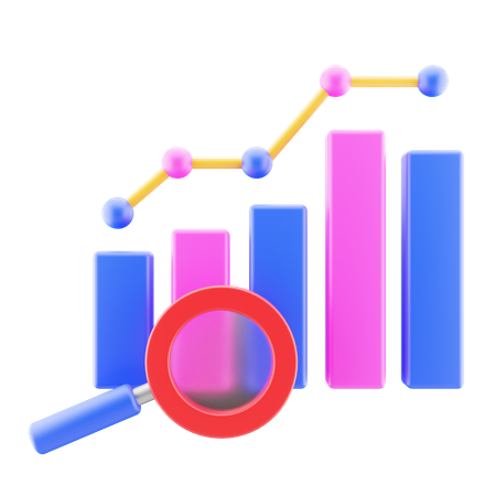Growth Analysis Chart  3D Icon
