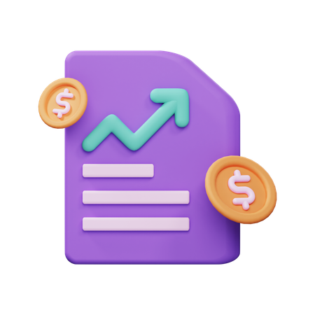 Growth Analysis Report  3D Icon