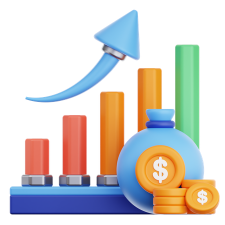 Growth Analytics  3D Icon