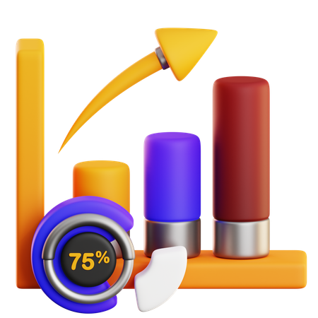 Growth Analytics  3D Icon