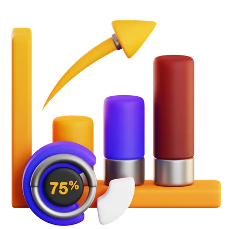 Growth Analytics  3D Icon