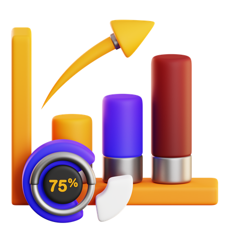 Growth Analytics  3D Icon