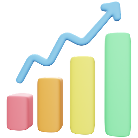 Growth Analytics  3D Icon