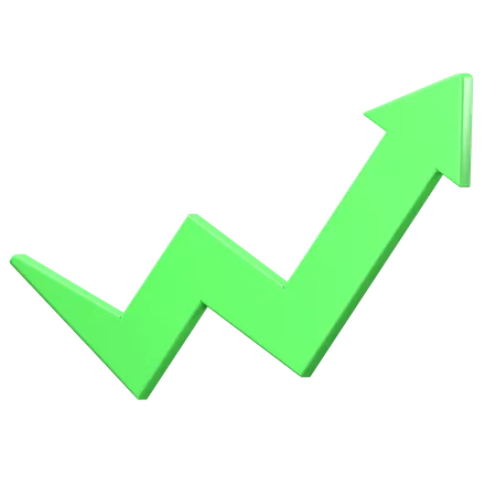 Growth Arrow  3D Icon