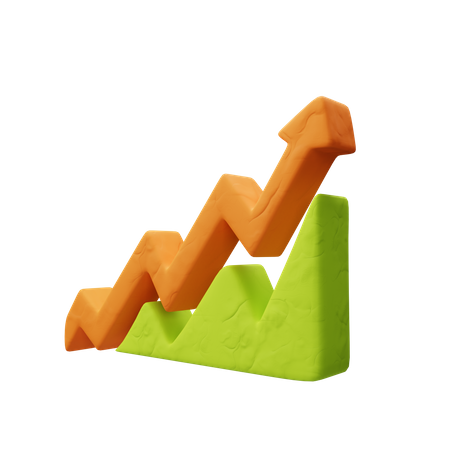 Growth Arrow  3D Icon