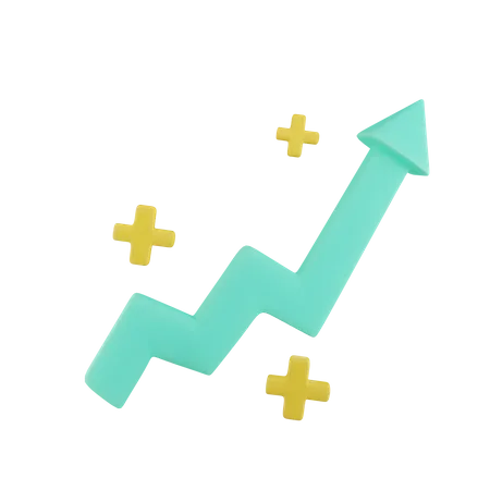 Growth Arrow  3D Icon