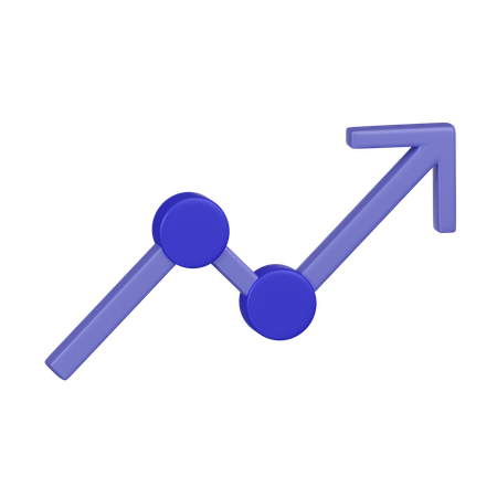 Growth Arrow  3D Icon