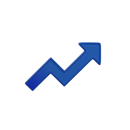 Growth Arrow  3D Icon