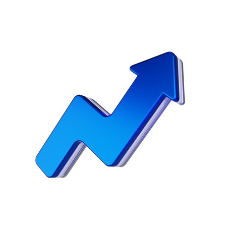 Growth Arrow  3D Icon