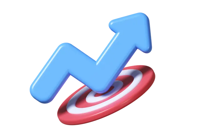 Growth Arrow  3D Icon