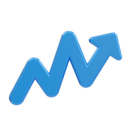 Growth Arrow  3D Icon