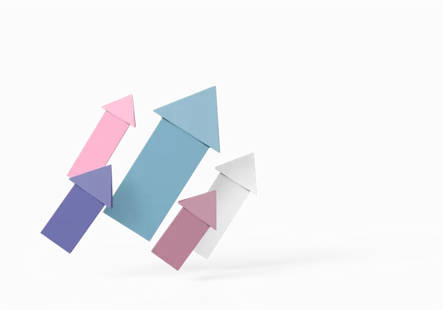 Growth Arrow  3D Icon