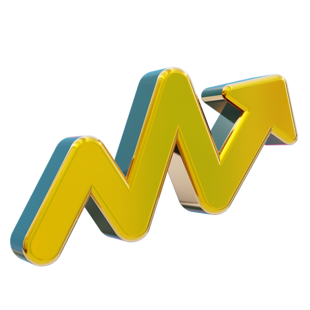 Growth Arrow  3D Icon