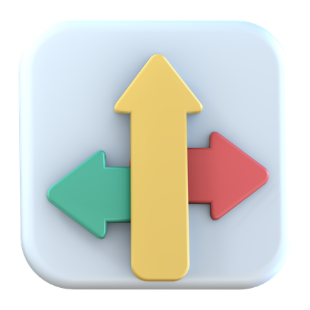 Growth Arrow  3D Icon