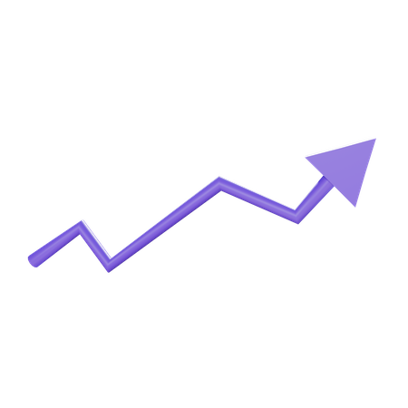 Growth Arrow  3D Illustration