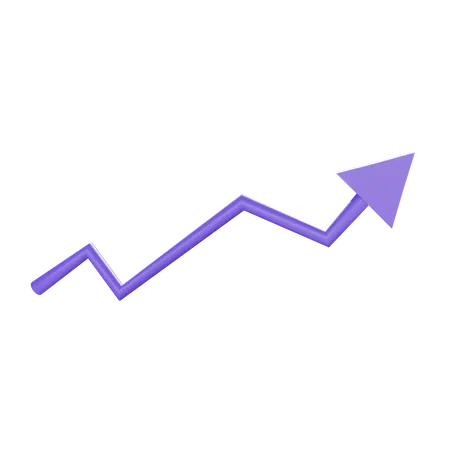 Growth Arrow  3D Illustration