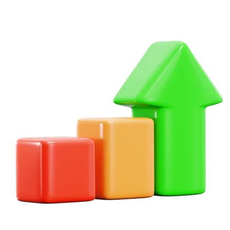 Growth Bar  3D Icon