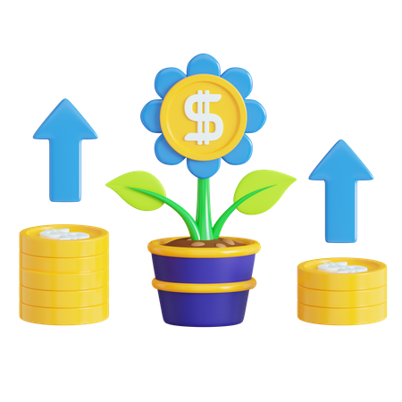 Growth Business  3D Icon