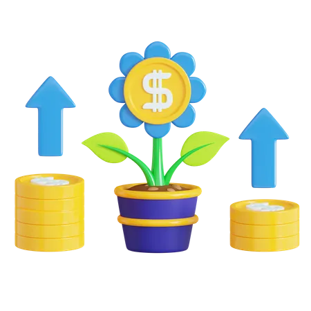 Growth Business  3D Icon