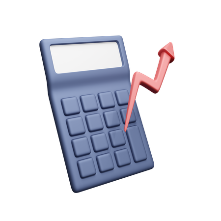 Growth Calculation  3D Icon