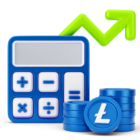 Growth Calculation  3D Icon