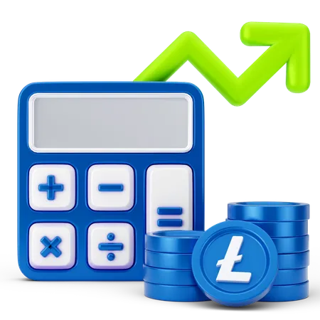 Growth Calculation  3D Icon